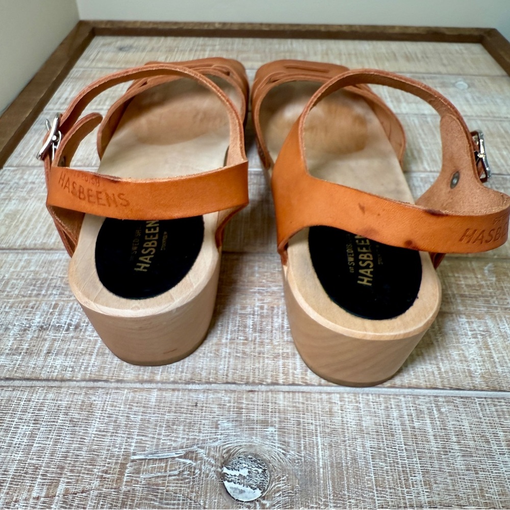 Swedish Hasbeens Low Heel Sandals - Picture 7 of 7